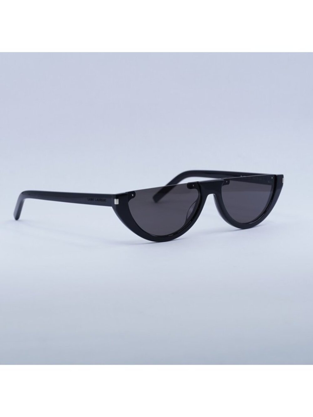 Saint Laurent SL563 001 Sunglasses Black Oval Frame, Black Lenses - Picture 5 of 10
